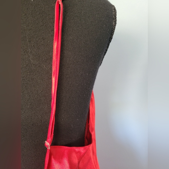Frederick's Of Hollywood Womens Red Slip Satin Dress L - Picture 3 of 8